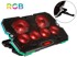 BLOW Hladnjak za laptop VORTEX RGB, do 15.6", crna